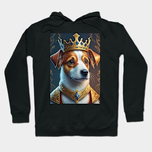 Jack Russell Brown and white art portrait Hoodie